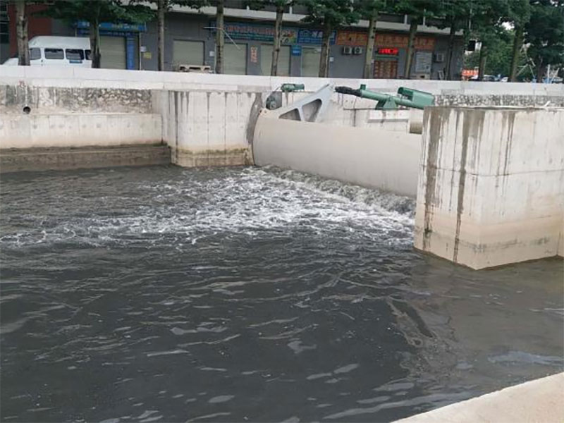 深圳茅洲河雙向旋轉(zhuǎn)壩